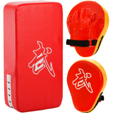 WUWEOT 2-in-1 Punching Mitts Kick Pack Set, Boxing Gloves Taekwondo Kick Pads, Curved Focus Punching Mitts, Adjustable Soft Shield Durable Training P