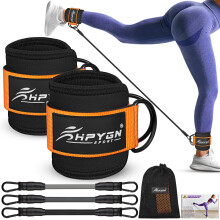 Ankle Resistance Bands, Ankle Bands for Working Out with Cuffs, Resistance Bands for Leg Butt Training Workout Equipment for Kickbacks Hip Gluteus Tr