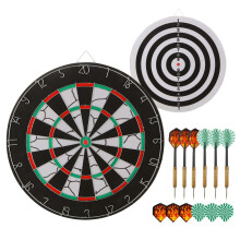 Aselected Dart Board Steel Dartboard set 18 Inch Double Sided Dart Board Includes 6 Steel Tip Darts Professional Dartboard