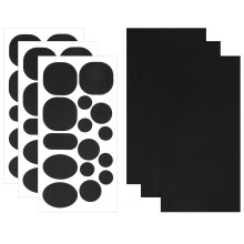 48 Pcs Down Jacket Repair Patches Black,Iron On Patches Waterproof Sleeping Bag Repair Kit Self-Adhesive Nylon Repair Patches for Clothing Puffer Jac