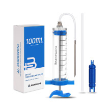Beanewone Bicycle Tubeless Tire Sealant Injector Syringe, Tubeless Sealant Injector Syringe for Tubeless Tyre Sealant and Stans No Tubes Tyre Sealant