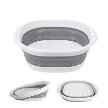 Collapsible Washing Up Bowl, Portable Wash Basin Silicone Plastic Basket Multipurpose Outdoor Travel Basin Camping Sink, Space Saving Folding Washtub