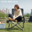 EVER ADVANCED Oversized Folding Camping Chair for Adults with Adjustable Lu 5