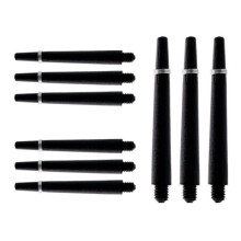 HRLORK 9 Packs Darts Shafts Darts Stems 45MM Nylon Polycarbonate Shafts Multiple Stems Professional Darts Accessories 2BA Shaft -Black