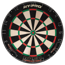 Hy-Pro Apex Professional Dart Board – Indoor & Outdoor Dartboard With Precision Blade Wire, Grade A Sisal & Mounting - Great for Easy Dart Board Set