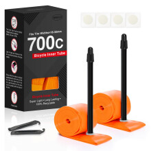 2-Pack TPU 70018-32C Bike Inner Tube, Ultralight ALLRoad Bike Tube with 85mm Presta Valves for Road Bike (Include Bike Tube Patch Repair Kit) - Oran