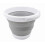 SAMMART Collapsible Bucket WhiteGrey 55L  Round 4