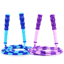 Supertrip Skipping Rope for Kids, 2 Pack Soft Beaded Jump Rope Kids Adjustable Tangle-Free Segmented Jumping Rope for Children and Students