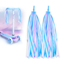 Wlertcop 1pair Bicycle Handlebar Streamers Scooter Scooter Handle Tassels Kids' Bikes Accessories Handle Bar Tassel Rainbow Tassels Forstreamers For