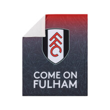 FOCO Championship Football Fulham Fan Sherpa Plush Throw Blanket