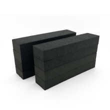 SPORTTAPE Rugby Lifting Blocks Pack of 8 Reusable Foam Blocks for Lineout Lifters Grip and Lineout Jumpers in Rugby Black 150mm x 30mm x 25mm