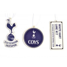 Tottenham Hotspur FC Car Air Freshener (Pack of 3) (One Size) (Navy Blue/White)