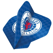 FOCO Offically Licenced Glasgow Rangers Football Club 100 Micron Standard Shape Dart Flights, Check, 1 Set of 3 Flights (F3917)