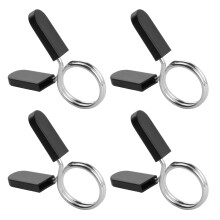 4 Pcs Spring Collar Clips 25mm1 Weight Clips for Olympic Bars Dumbbell Barbell Clamps Collars Dumbbell Lock Clips Barbell Clips Collars for Weightli
