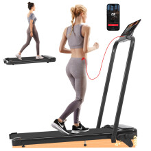 Panana Upgraded Incline Treadmill with App Control, Low Noise Folding Walking Pad for Home Office, Portable Under Desk Walking Running Machine with R