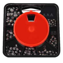 SANTUO 120g Fishing Weights Floats Split Shot Fishing Weights Non Toxic 7 Division No2 No4 No6 No8 BB AAA SSG Fishing Sinkers Dispenser Weights for