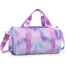 Teens Women Travel Bagwith Shoe Compartment & Wet Compartment Swimming Bag, Children's Girls Travel Bag for Gymnastics Swimming Cute Colourful Dance