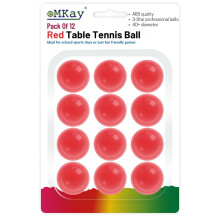 eMKay Pack of 12 Ping Pong Table Tennis Balls (3-Star 40+ High-Performance ABS Material Training Balls) Ideal for Indoor and Outdoor Table Tennis -