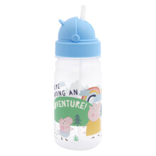 Peppa Pig Explorer 400ml Kids Water Bottle with Dome Lid FlipUp Integrated