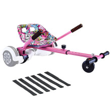 fastvert Eco-friendly Hoverbord Go Kart Attachment - Stylish Seat, Swivel Wheel, Adjustable Length - Fits 6.5", 8", 8.5", 10" hoverbords - Safe & Enj