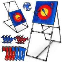 Axe Throwing Game for Backyard, Axe Throwing Target Set Games with 6 Throwing Axes & 6 Dart Bristle Target, Outdoor Indoor Yard Games for Adults Kids