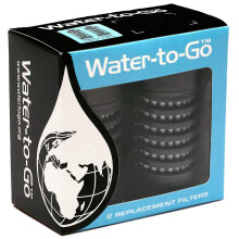 Water to GO Replacement 3 Stage Water Bottle Filter which removes 9999 of Bacteria Contaminents and Improves Taste Hiking Camping Travelling Blac