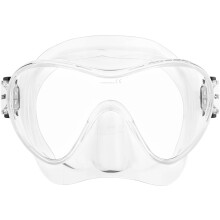 Cressi F1 - Frameless Diving Mask F1 - Snorkel Mask, Adult Unisex - Anti-Fog Glass Lens - Silicone Skirt Comfort - Transparent - One Size