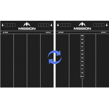 Mission Darts Chalkboard | Two Sided | 501 and Cricket (MB01)
