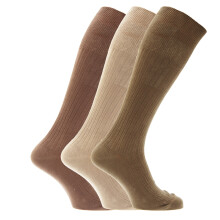 Textiles Universels 3 Pairs Mens Grooved Socks 100% Cotton Pattern 5 6-11, Motif 5, 39-45