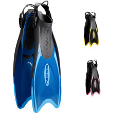 Cressi Palau Fins - Adjustable Long Fins Adults for Snorkelling and Swimming, Blue/Azure Long Fins, S/M (38/41)