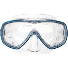 CRESSI Onda Mare Italian Made Snorkel Set - Clear/Blue - Diving Mask - Scuba Mask - Scuba Diving Equipment