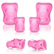 Knee Pads for Kids Protective Gear Set - Knee Pads, Elbow Pads, and Wrist Guards for Girls Boys Skating Skateboard Scooter, Bike, Cycling, Rollerblad