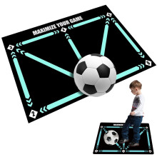 Tomtary Football Training Mat, Non-Slip Shock Mastery Mat, Large, Black