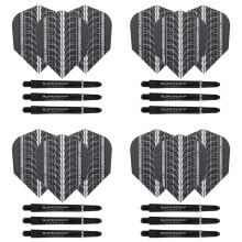 Harrows Darts 4 x Sets of Supergrip Carbon Dart Stems and Supergrip Ultra D