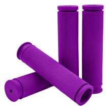 TIKBRO Bike Handlebar Grips 2 Pairs Comfortable Anti-Slip Rubber Mountain Bicycle Handle Grips for MTB BMX