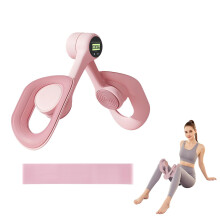 Kegel Pelvic Floor Trainer for Women - Anti-Slip & 360 Rotation, Timing Pelvic Floor Exercise Devices, Thigh Exerciser Kit with 15LB Resistance Band