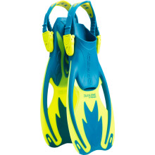 Cressi Children's Rocks Snorkeling Fins, Blue/Lime, L-XL UK