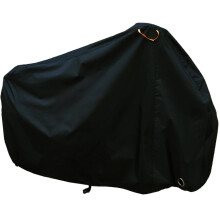 Maveek 2 Cycle Cover 210T Nylon Heavy Duty All Weather Waterproof Bike Cover with Lock Hole - Black