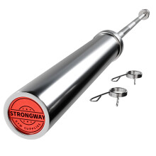 Strongway 20KG 7FT Olympic Bar (700LBS/320KG Rated) Barbell Weight Lifting Barbell Chrome