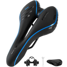 OUXI Bike Seat, Gel Bicycle Saddle Comfortable Soft Breathable Cycling Bicycle Seat Cushion Pad with Ergonomics Design for MTB Mountain Bike Exercise