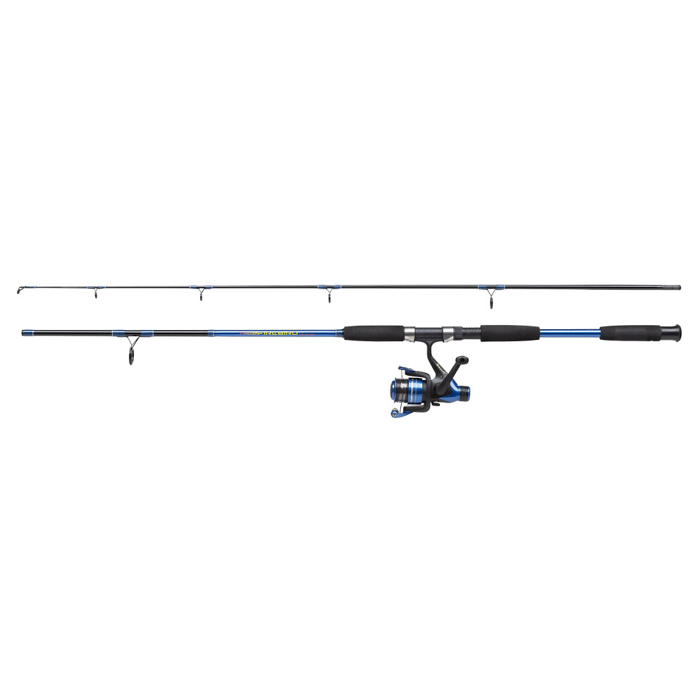 Shakespeare Firebird Spinning Combo | Fishing Rod And Reel Combo Pre-Spooled With Line | Freshwater & Saltwater Predator Lure Fishing Setup For Pike,