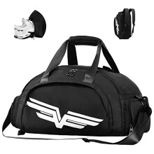 FIORETTO Mens Womens Sports Gym Bag Duffle Bag with Wet Pocket&Shoes Compartment, Travel Duffle Bag Overnight Bag with Shoulder Strap, Foldable Water