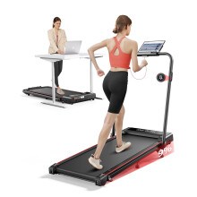 Folding treadmill with 9% Incline, 4 in 1 Treadmills for Home & Office, 12km/h Portable Compact Treadmills, 2.5HP Under Desk Treadmill, Mute Magnetic