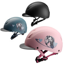 PFIFF ProtectionX Unisex Youth Riding Helmet, Black, XS