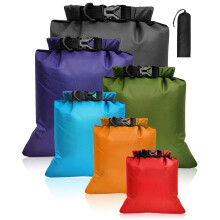 Waterproof Dry Bag Set 6-PCS, Equipped with 8L,5L,3.5L,3L,2.5L,1.10L Large Capacity Tear Resistant Dry Bags, Waterproof Storage Bag for Hiking Fishin