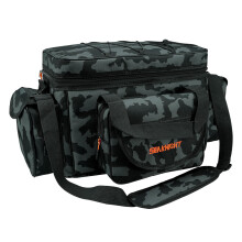 Seaknight Fishing Bag Single Shoulder Carp Fishing Tackle Bags Holdall Sea Fishing Bag Camouflage Outdoor Carryall Bag Hiking Travel Pack (L - Camou