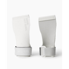 Velites 2.1mm Off Road Sports Grips with Kevlar Fiber | White | XL | Use with or without Magnesium | Grip on Bars, Weights & Rings | Includes Wristba