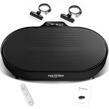 Vibration Plate for Lymphatic Drainage 660LBS Capacity Power Plates Exercise Machines Powerful Quiet Vibro Plate for Weight Loss With Loop Bands, 9 P