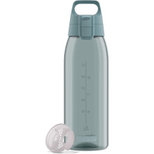 Sigg - Tritan Water Bottle - Total Color ONE Morning Blue - Suitable For Carbonated Beverages - Dishwasher Safe - Leakproof - Featherweight BPA Free
