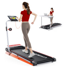 6 in 1 Folding Treadmill with 9% Incline, RUNIMON Walking Pad Treadmills for Home Foldable, 2.5HP Under Desk Running Pad Walk Pads Treadmill 1-12KM/H